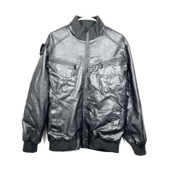 Bleu Grandeur Leather Jacket Black Size XL Clean Good Condition - Picture 1 of 15